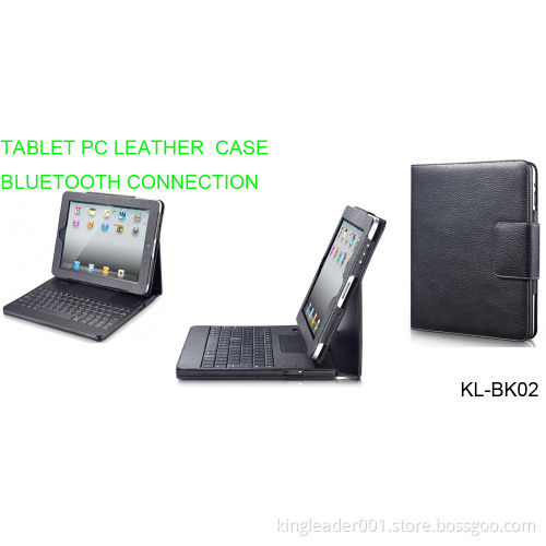 Bluetooth Keyboard Leather Case for iPad 2 - (KL-BK02)